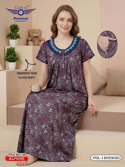 Design 12024 To 12029 Grab It Alpine Night Gowns Supplier Gujarat