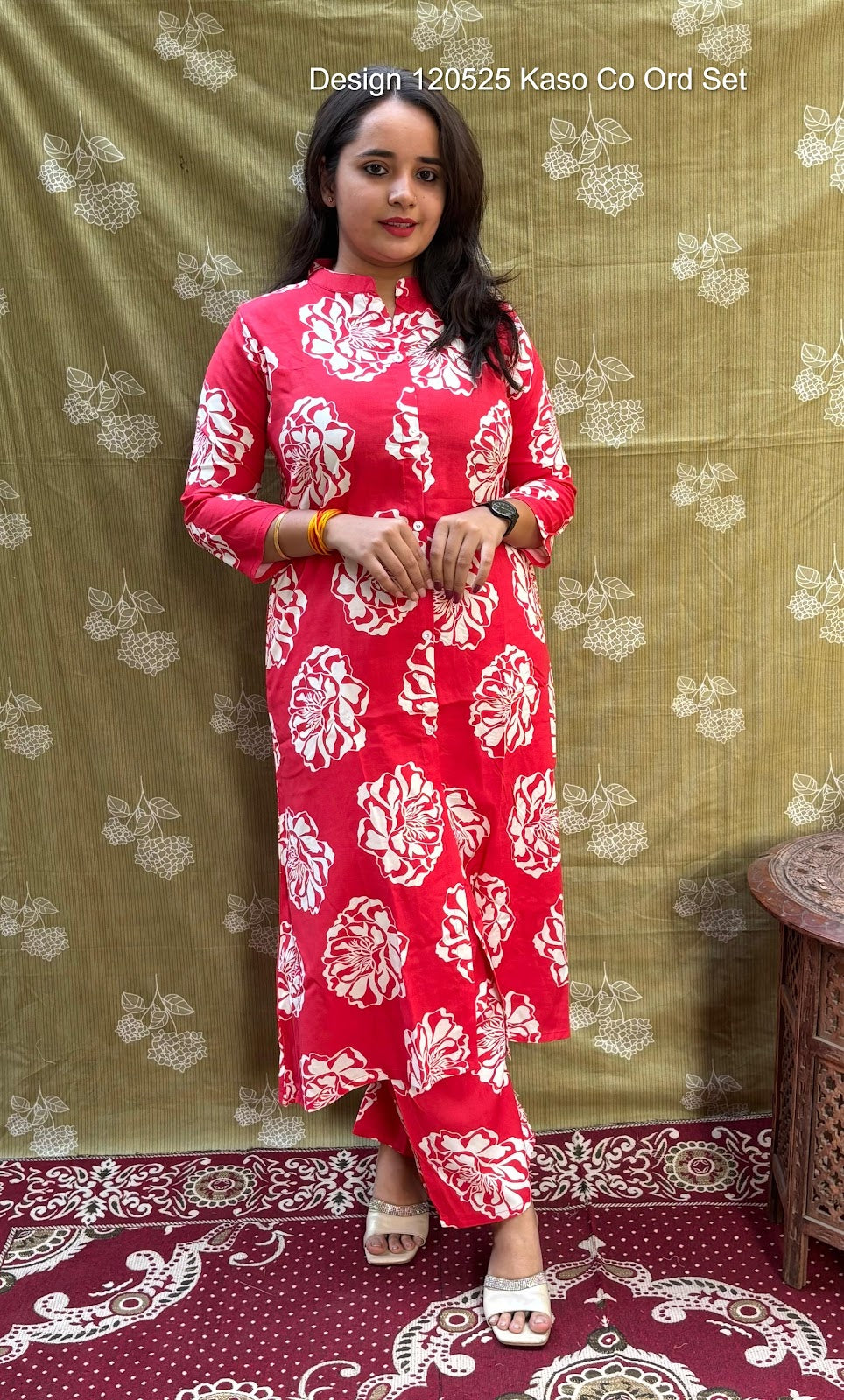 Design 120525 Kaso Rayon Co Ord Set Wholesaler Ahmedabad