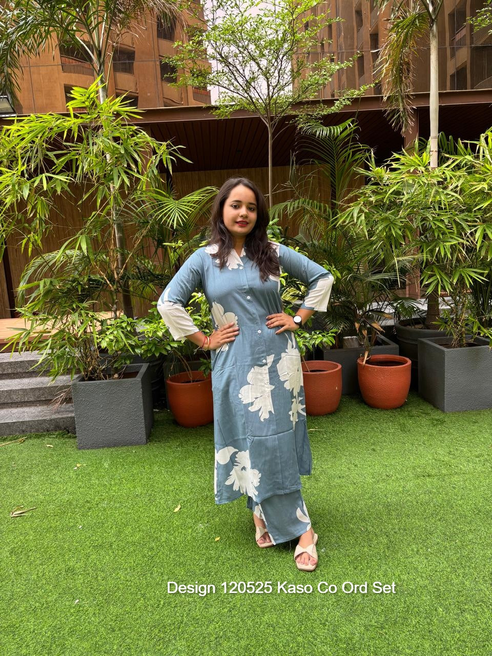 Design 120525 Kaso Rayon Co Ord Set Wholesaler Ahmedabad