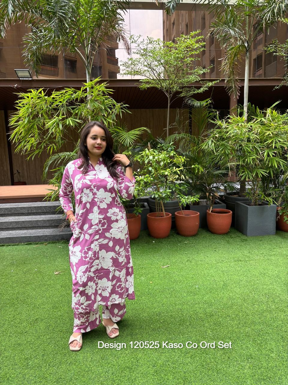 Design 120525 Kaso Rayon Co Ord Set Wholesaler Ahmedabad