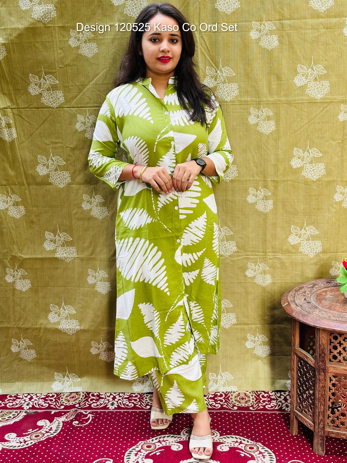 Design 120525 Kaso Rayon Co Ord Set Wholesaler Ahmedabad