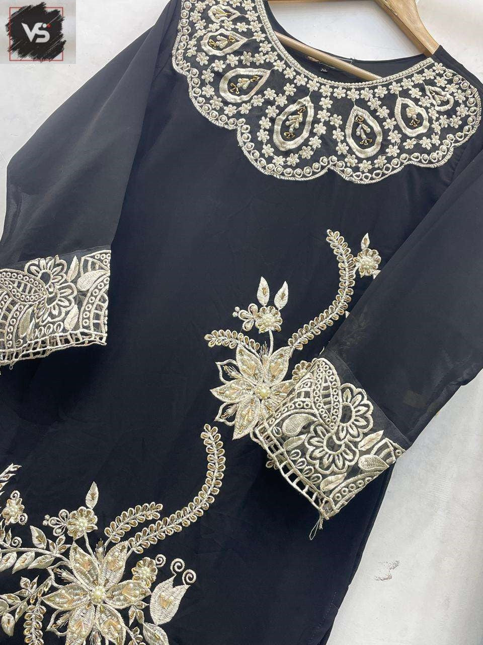 Design 12054 Vs Fashion Faux Georgette Pakistani Readymade Suits Exporter Ahmedabad