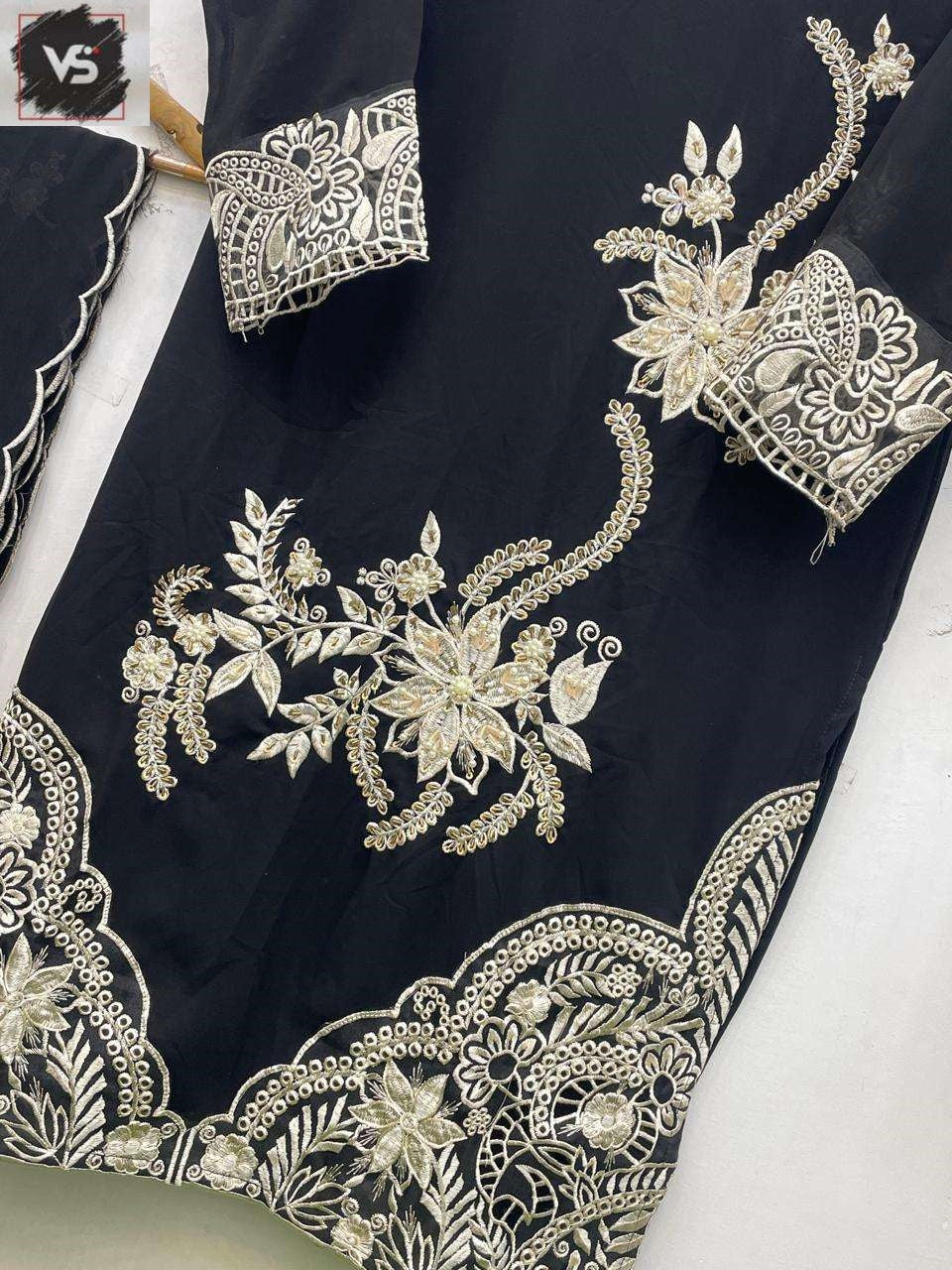 Design 12054 Vs Fashion Faux Georgette Pakistani Readymade Suits Exporter Ahmedabad