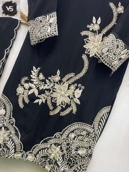 Design 12054 Vs Fashion Faux Georgette Pakistani Readymade Suits Exporter Ahmedabad