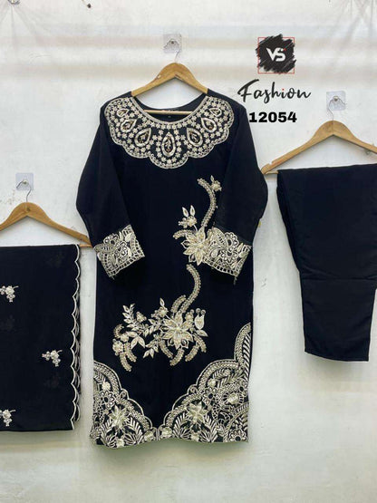 Design 12054 Vs Fashion Faux Georgette Pakistani Readymade Suits Exporter Ahmedabad