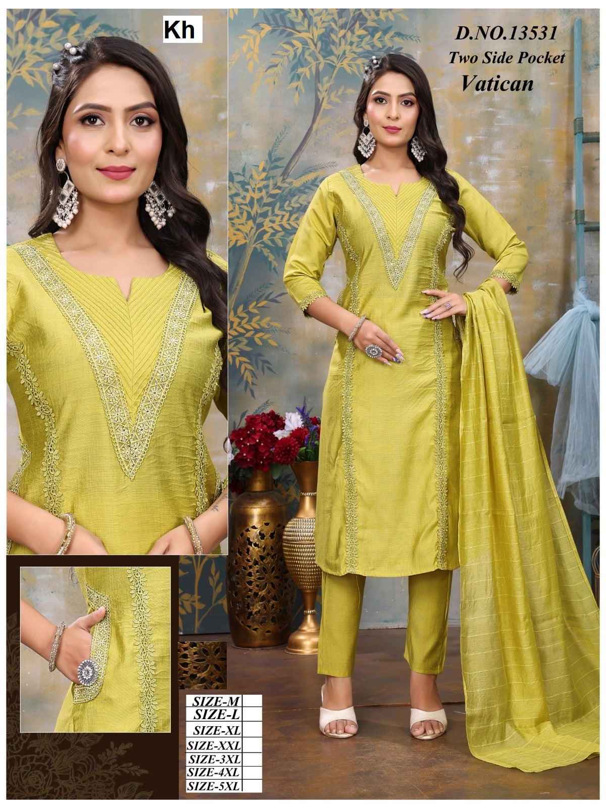 Design 120625 Kh Vatican Readymade Pant Style Suits Supplier Gujarat