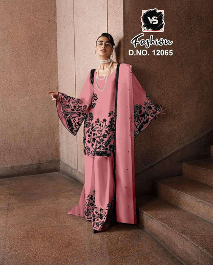 Design 12065 Vs Fashion Georgette Pakistani Readymade Suits Wholesale Price