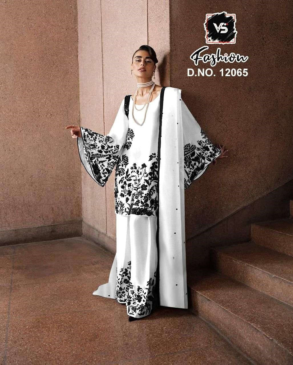 Design 12065 Vs Fashion Georgette Pakistani Readymade Suits Wholesale Price