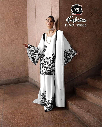 Design 12065 Vs Fashion Georgette Pakistani Readymade Suits Wholesale Price