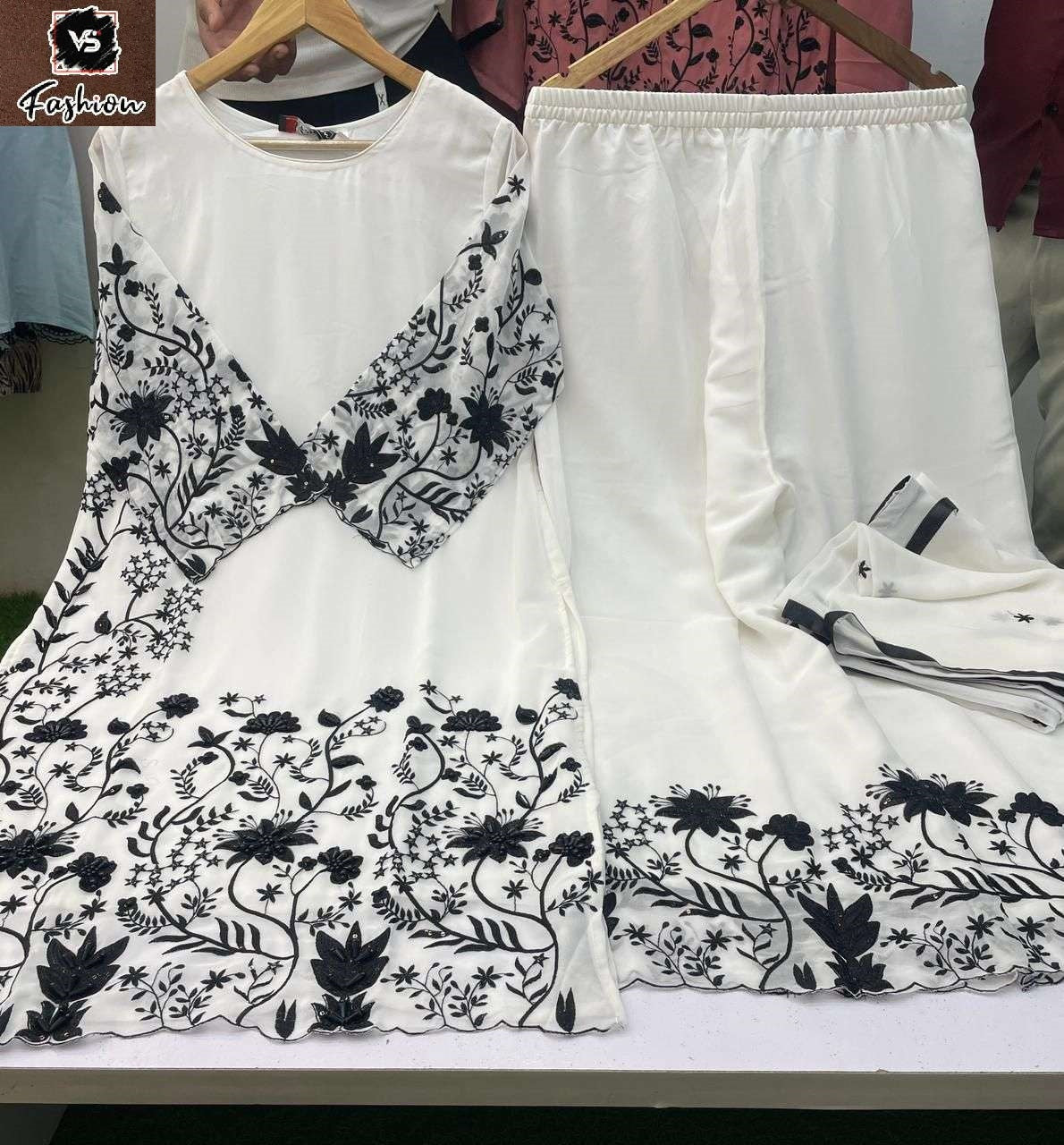 Design 12065 Vs Fashion Georgette Pakistani Readymade Suits Wholesale Price