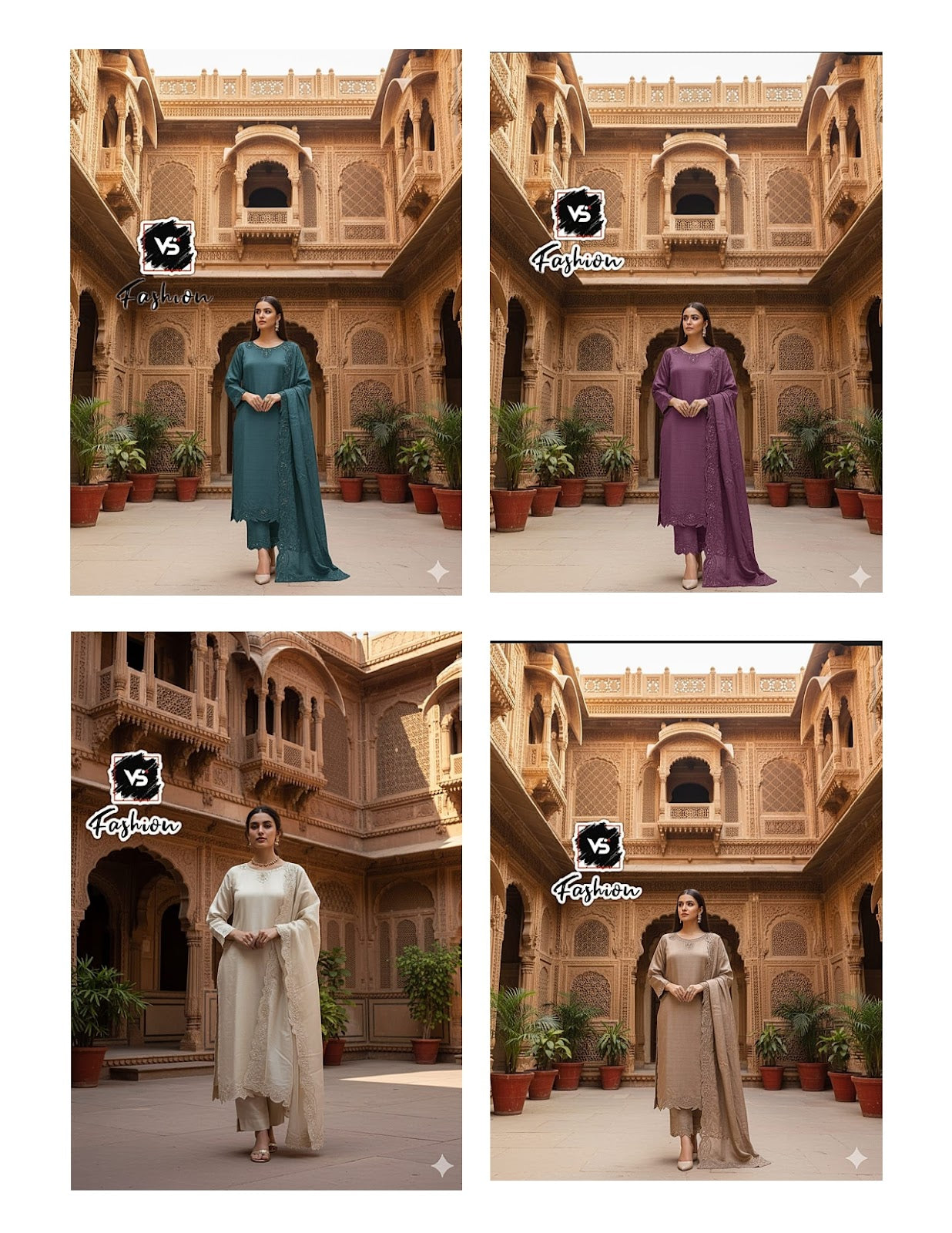 Design 12070 Vs Fashion Vetican Pakistani Readymade Suits Wholesaler