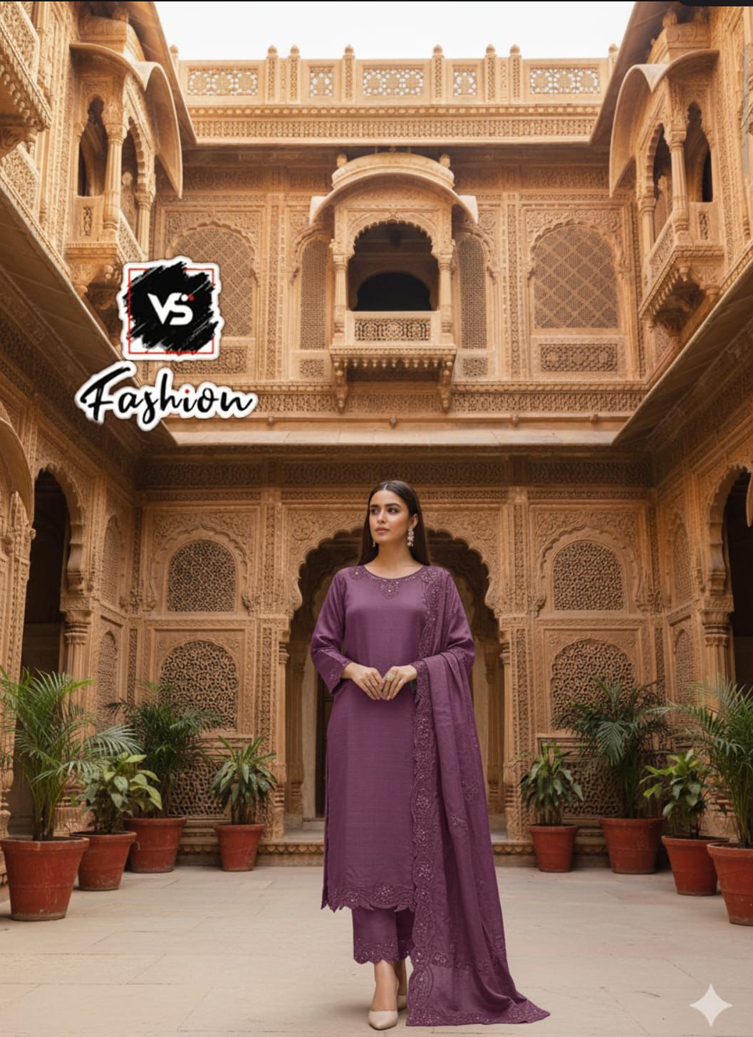 Design 12070 Vs Fashion Vetican Pakistani Readymade Suits Wholesaler