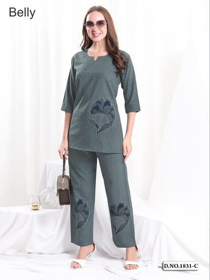 Design 120725 Belly Linen Co Ord Set Manufacturer