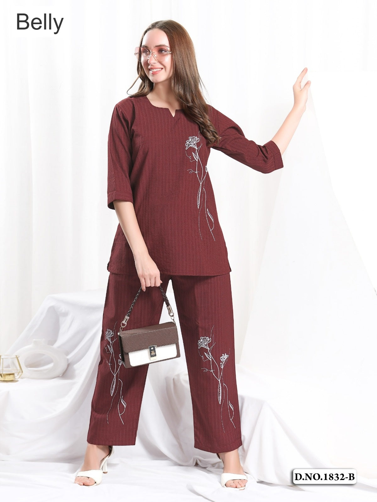 Design 120725 Belly Linen Co Ord Set Manufacturer
