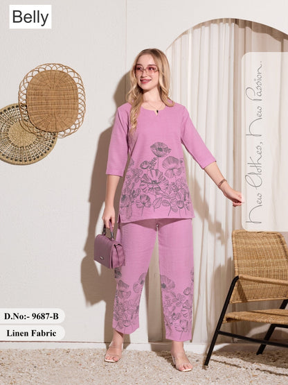 Design 120725 Belly Linen Co Ord Set Manufacturer