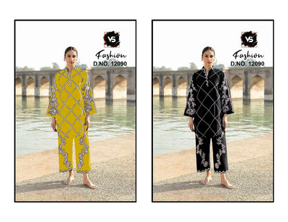 Design 12090 Vs Fashion Roman Pakistani Readymade Suits Wholesaler