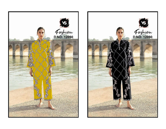 Design 12090 Vs Fashion Roman Pakistani Readymade Suits Wholesaler