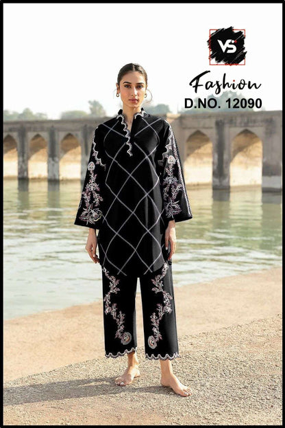 Design 12090 Vs Fashion Roman Pakistani Readymade Suits Wholesaler