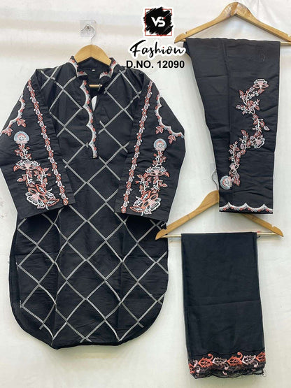 Design 12090 Vs Fashion Roman Pakistani Readymade Suits Wholesaler