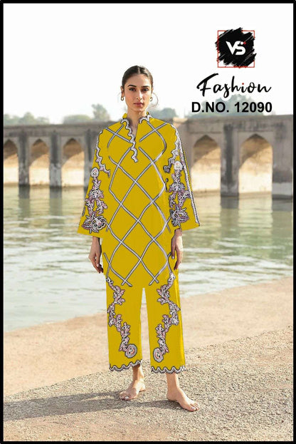 Design 12090 Vs Fashion Roman Pakistani Readymade Suits Wholesaler