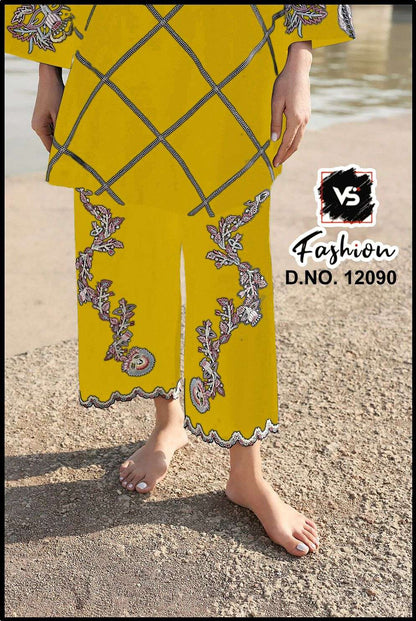Design 12090 Vs Fashion Roman Pakistani Readymade Suits Wholesaler