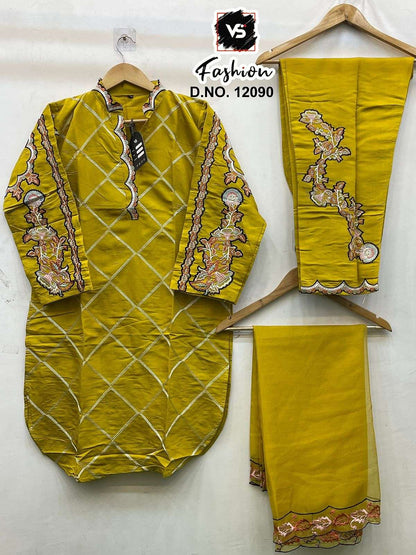 Design 12090 Vs Fashion Roman Pakistani Readymade Suits Wholesaler