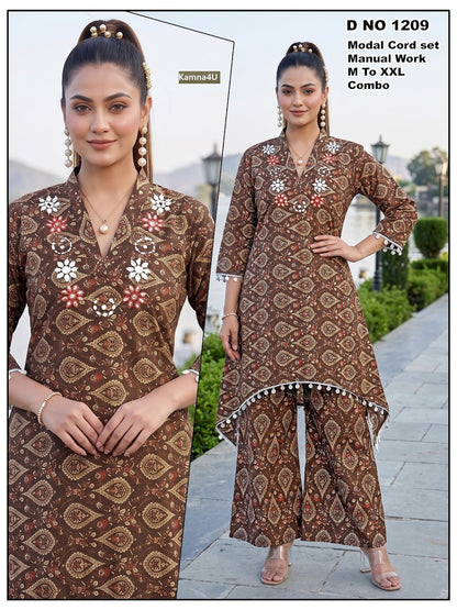 Design 1209 Kamna4U Modal Co Ord Set Exporter