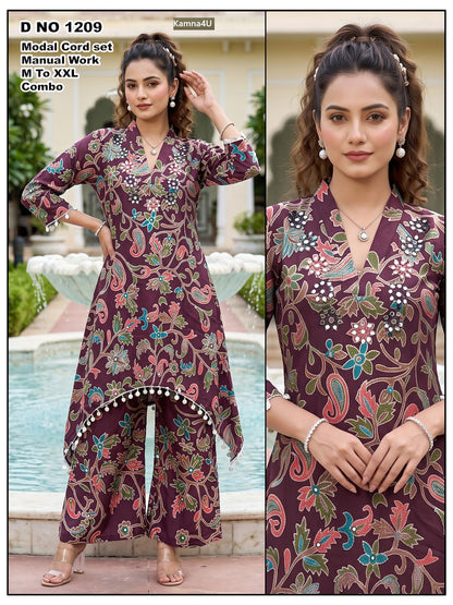 Design 1209 Kamna4U Modal Co Ord Set Exporter