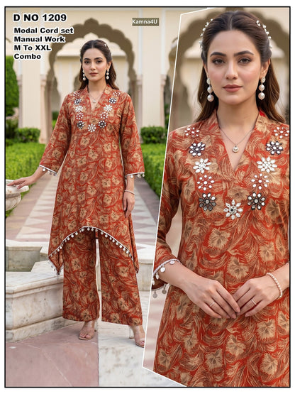Design 1209 Kamna4U Modal Co Ord Set Exporter