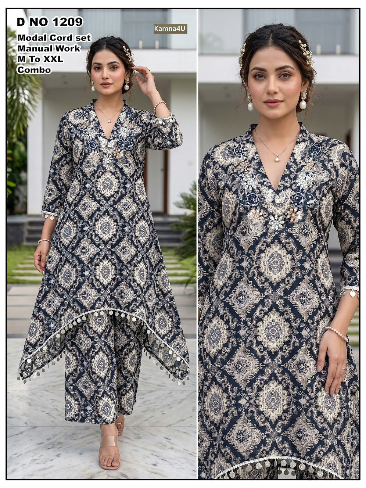 Design 1209 Kamna4U Modal Co Ord Set Exporter