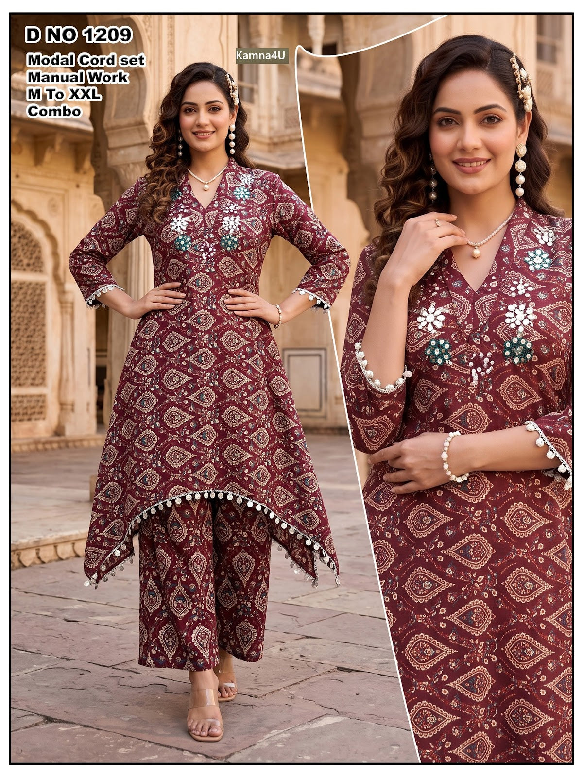 Design 1209 Kamna4U Modal Co Ord Set Exporter