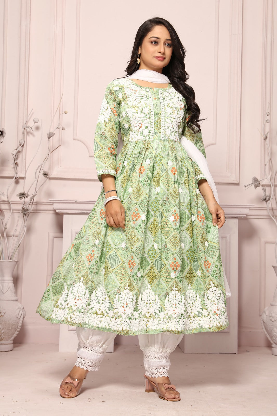 Pakistani orders palazzo bundle of 2 suits ( 2 Kurti free) afghani dress