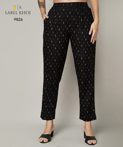 Design 12125 Label Khoj Viscose Rayon Kurti Pant Set Exporter