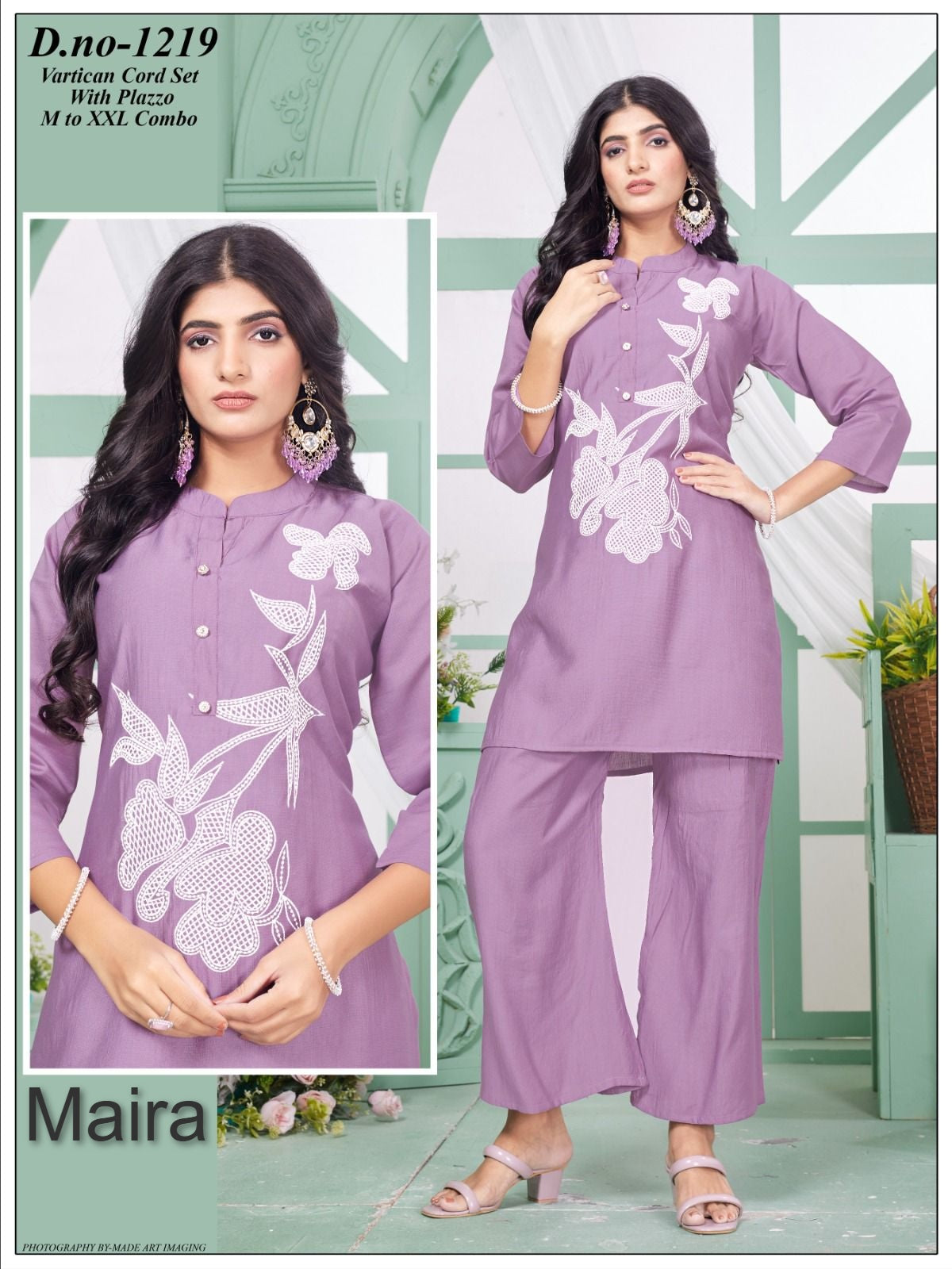Design 1218-1221 Maira Vetican Co Ord Set Wholesaler Gujarat