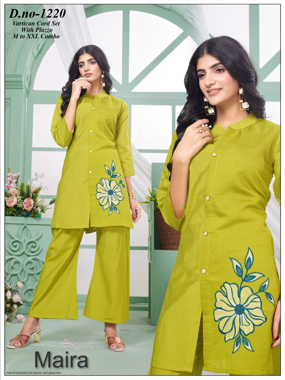 Design 1218-1221 Maira Vetican Co Ord Set Wholesaler Gujarat