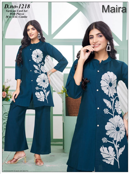 Design 1218-1221 Maira Vetican Co Ord Set Wholesaler Gujarat