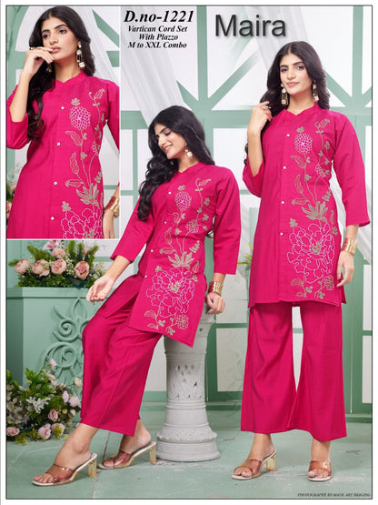 Design 1218-1221 Maira Vetican Co Ord Set Wholesaler Gujarat