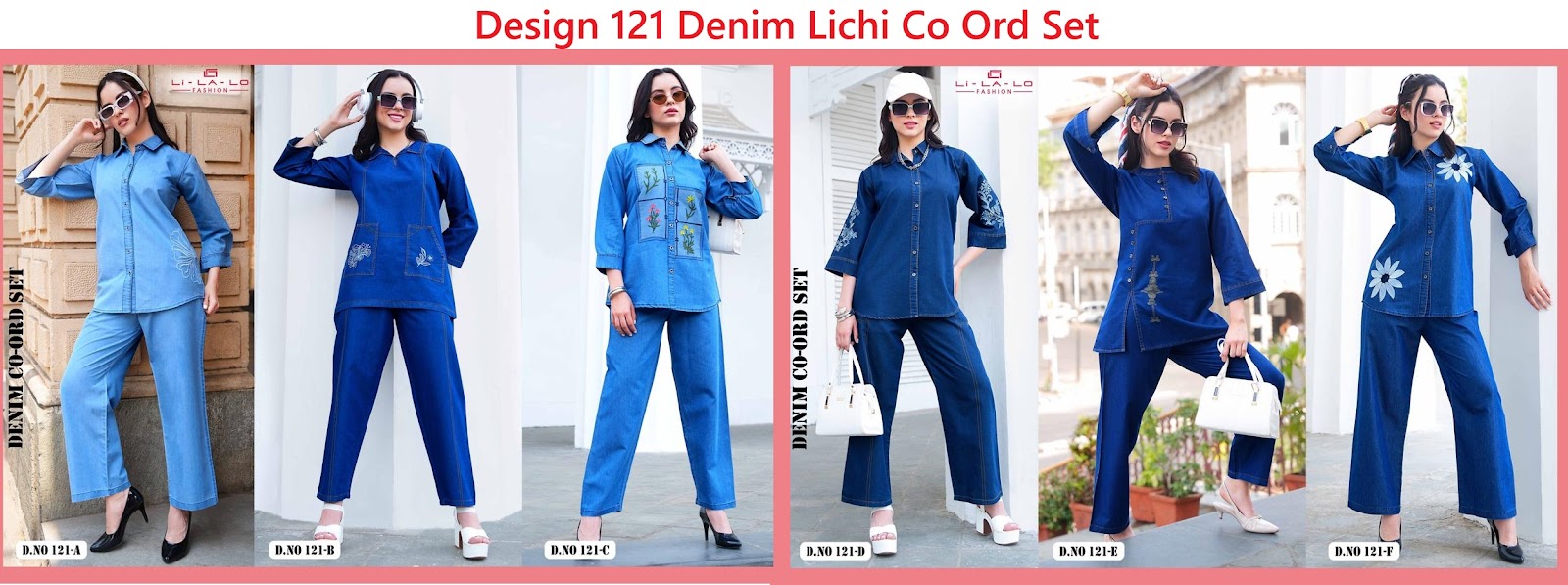 Design 121 Denim Lichi Co Ord Set Supplier