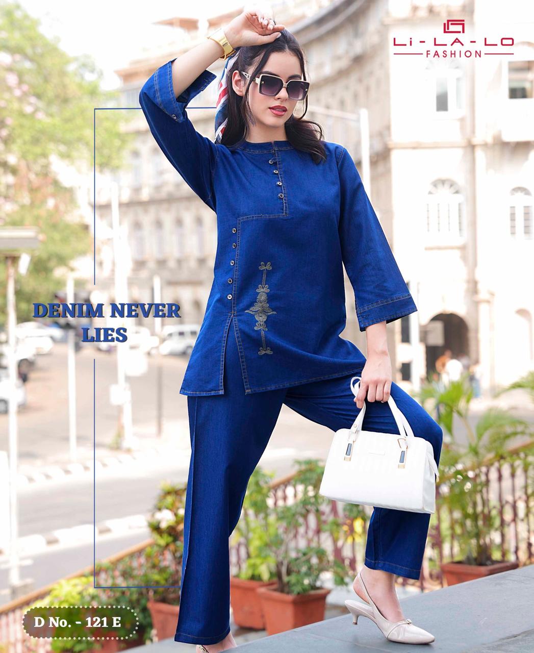 Design 121 Denim Lichi Co Ord Set Supplier