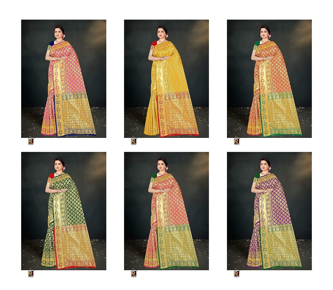 Design 121 Ronisha Banarasi Sarees Wholesale Price