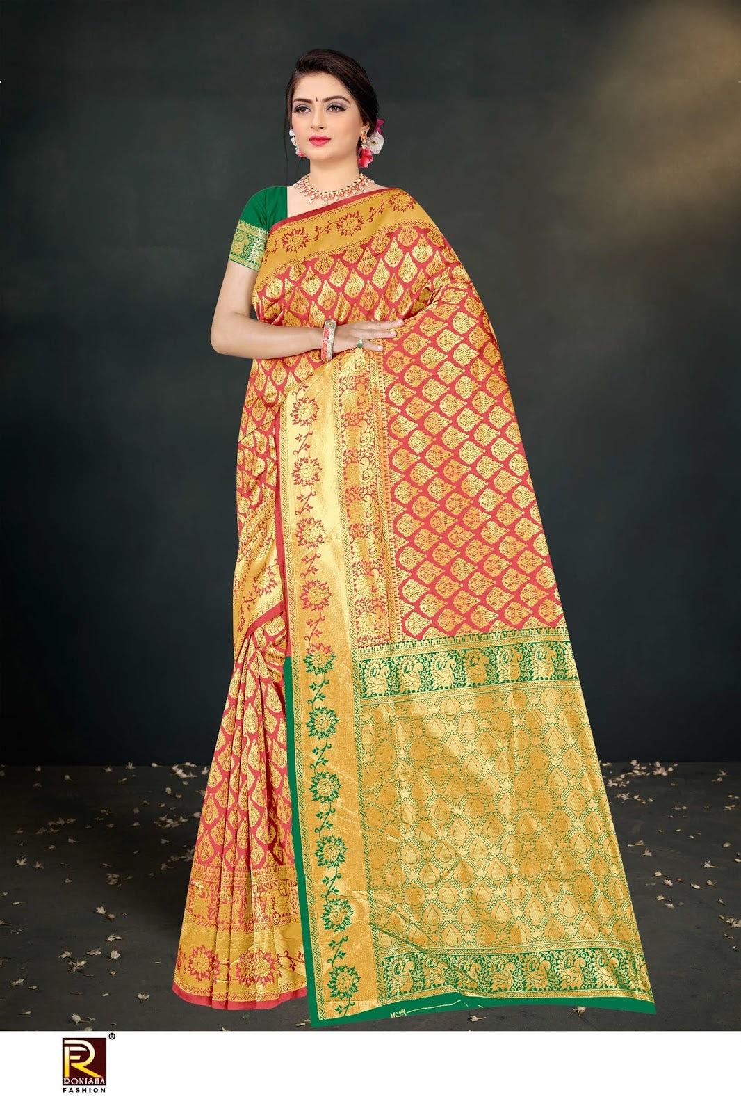 Design 121 Ronisha Banarasi Sarees Wholesale Price
