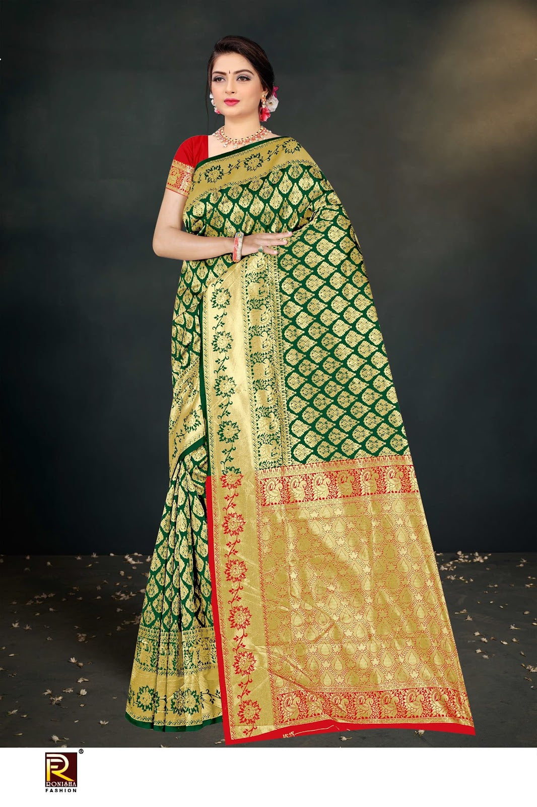 Design 121 Ronisha Banarasi Sarees Wholesale Price