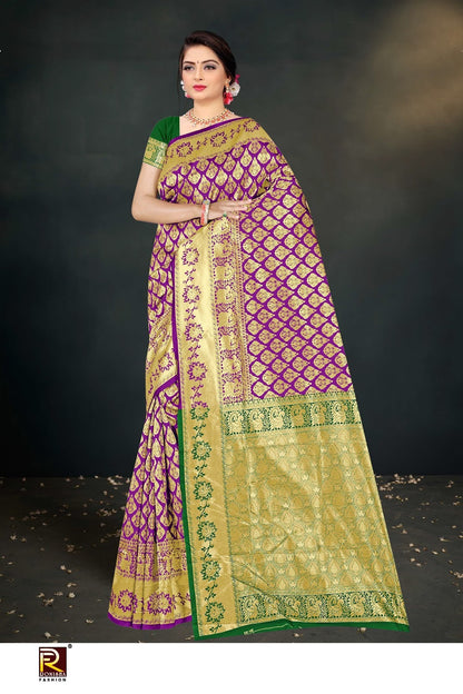 Design 121 Ronisha Banarasi Sarees Wholesale Price