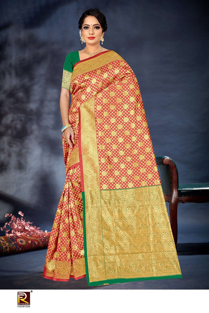 Design 122 Ronisha Banarasi Sarees Manufacturer India