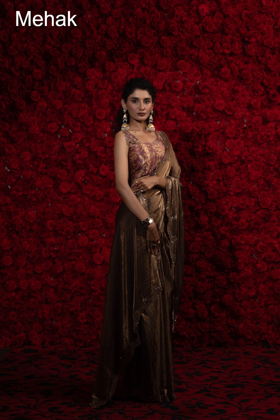 Design 1232A To 1232F Mehak Satin Silk Sarees Exporter India