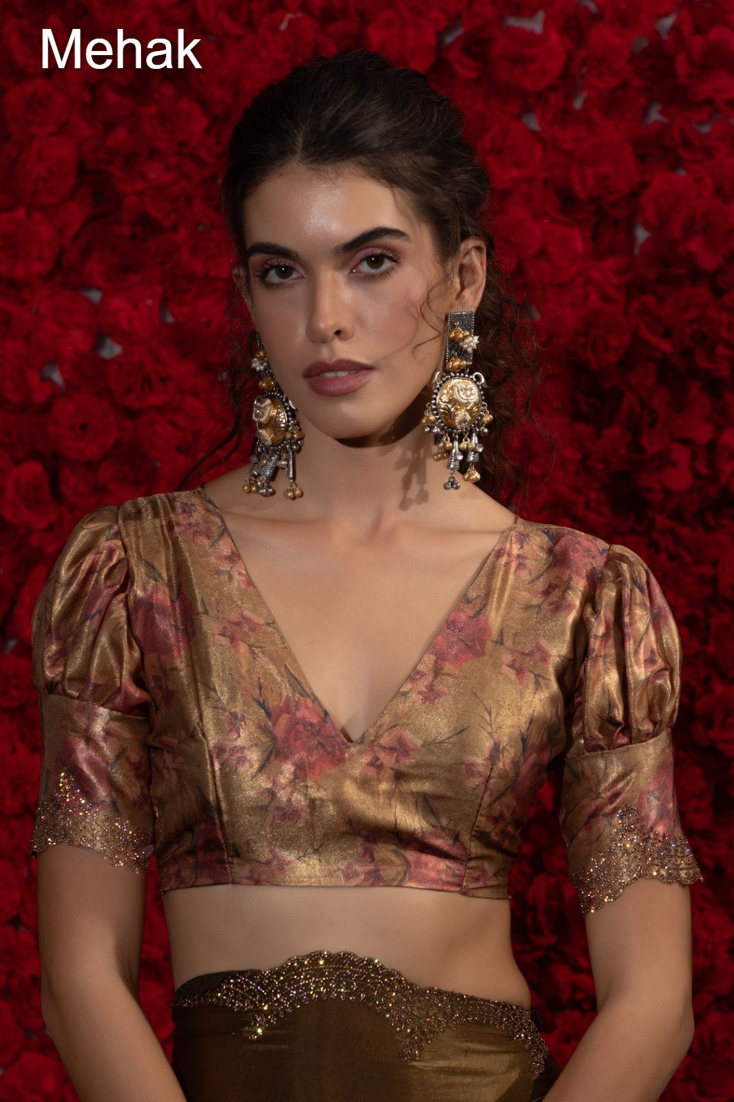 Design 1232A To 1232F Mehak Satin Silk Sarees Exporter India