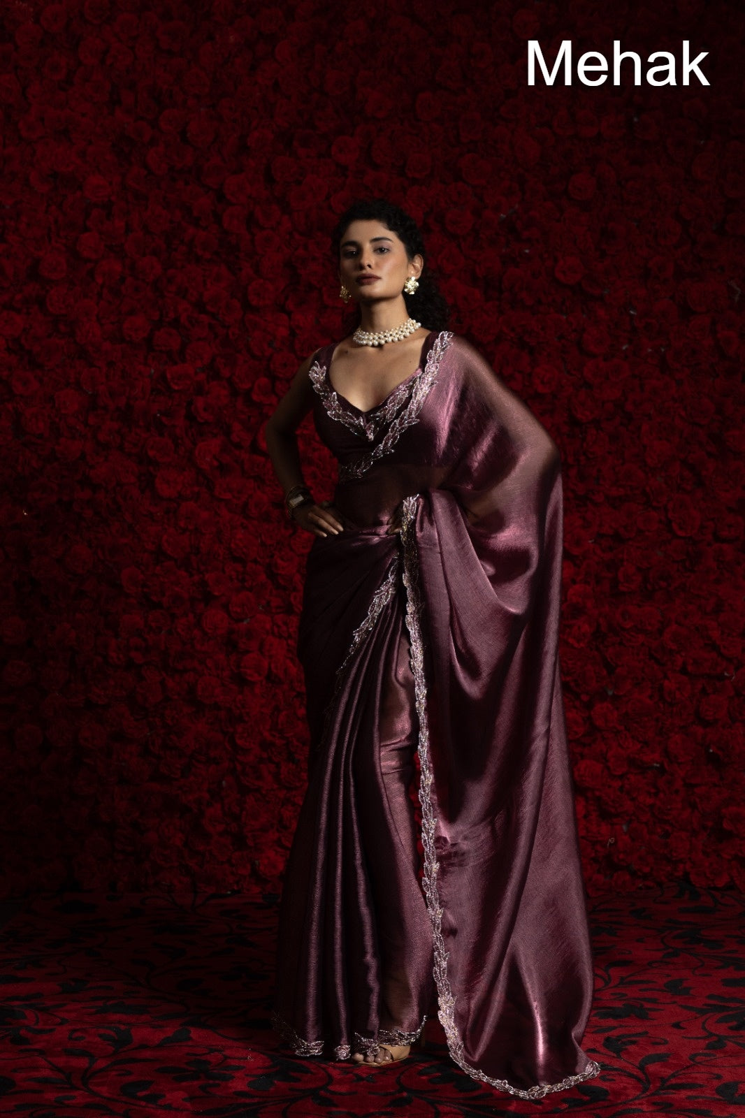 Design 1240A To 1240F Mehak Chiffon Sarees Wholesaler