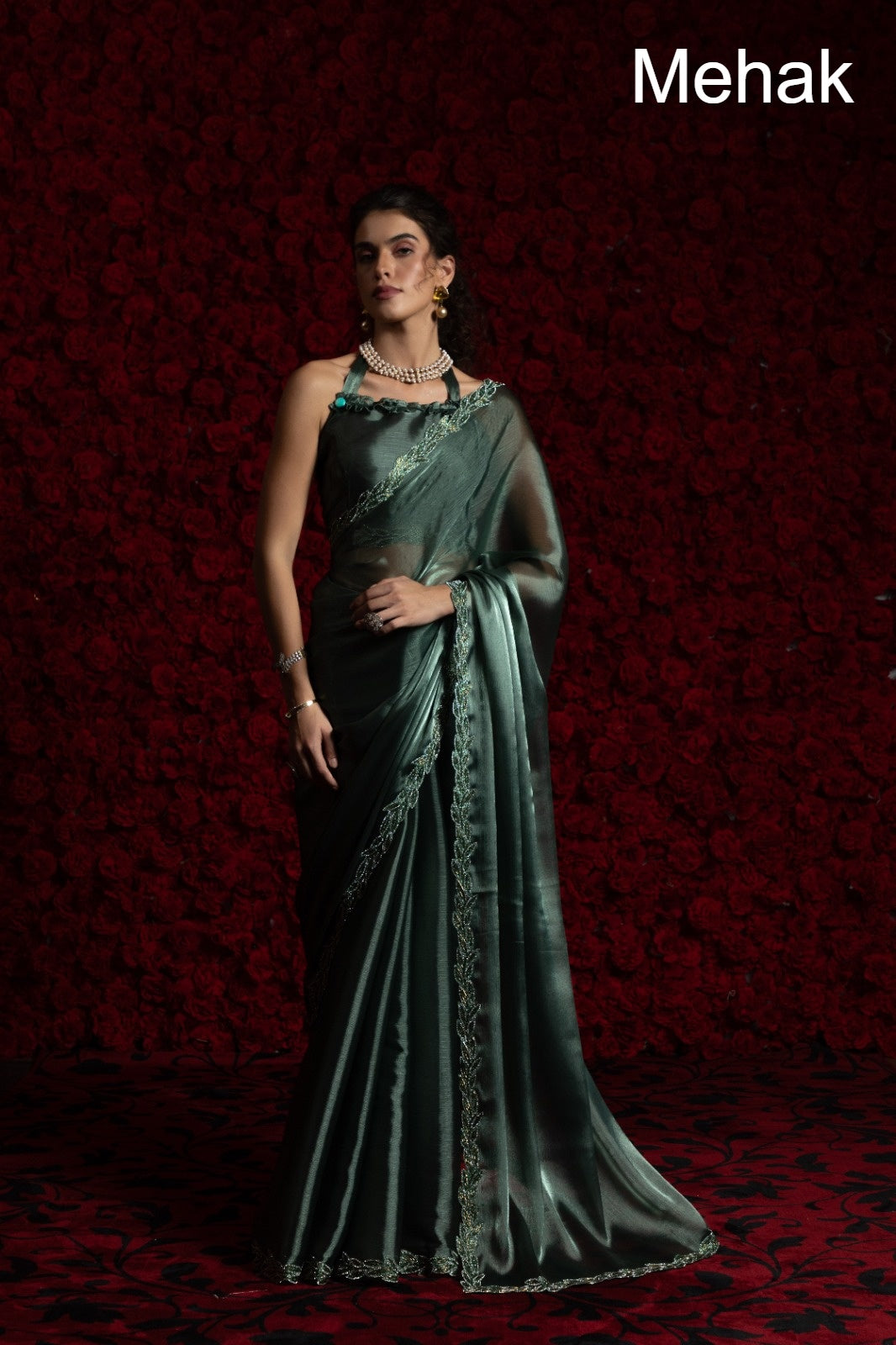 Design 1240A To 1240F Mehak Chiffon Sarees Wholesaler