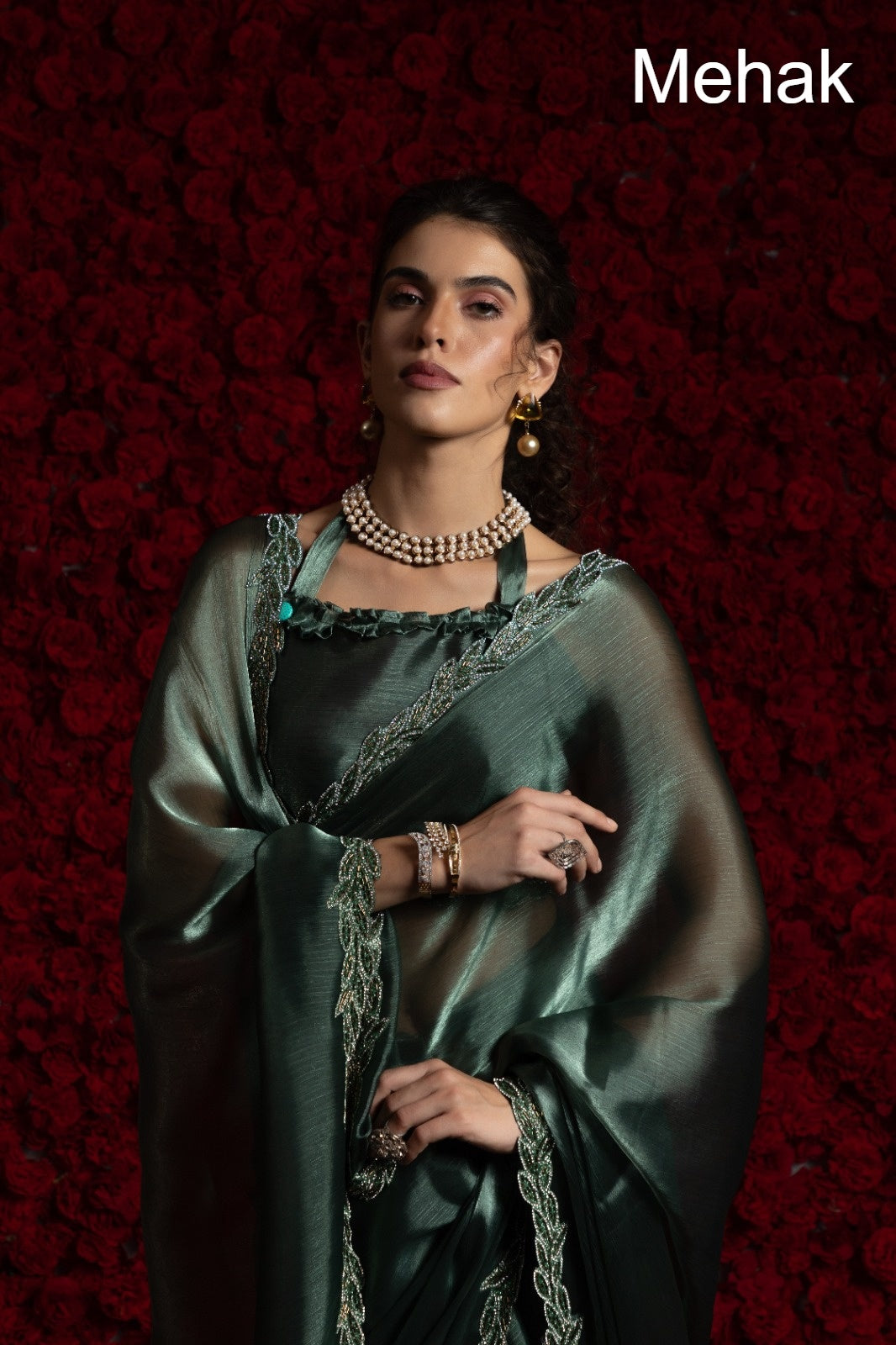 Design 1240A To 1240F Mehak Chiffon Sarees Wholesaler