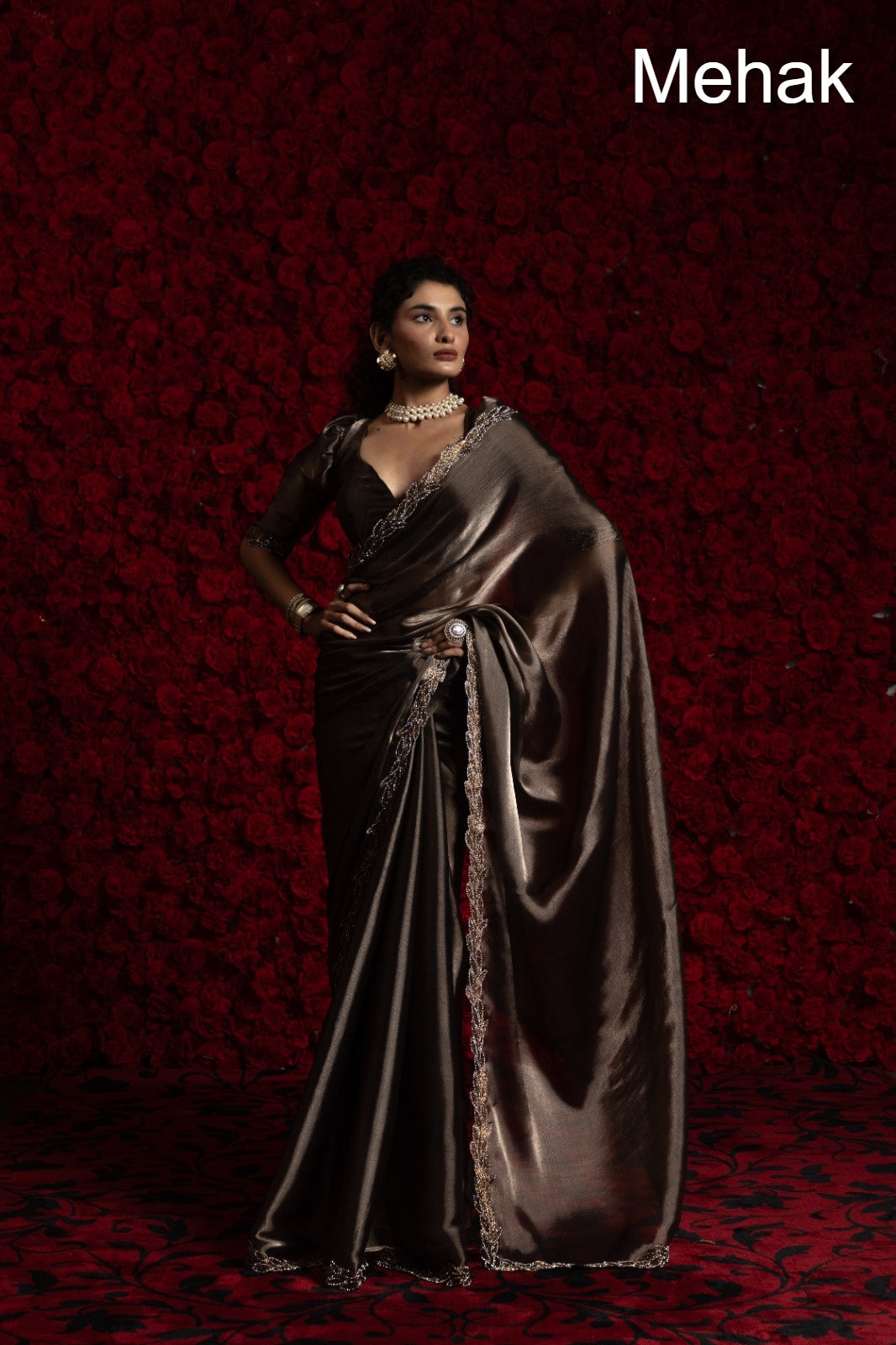 Design 1240A To 1240F Mehak Chiffon Sarees Wholesaler